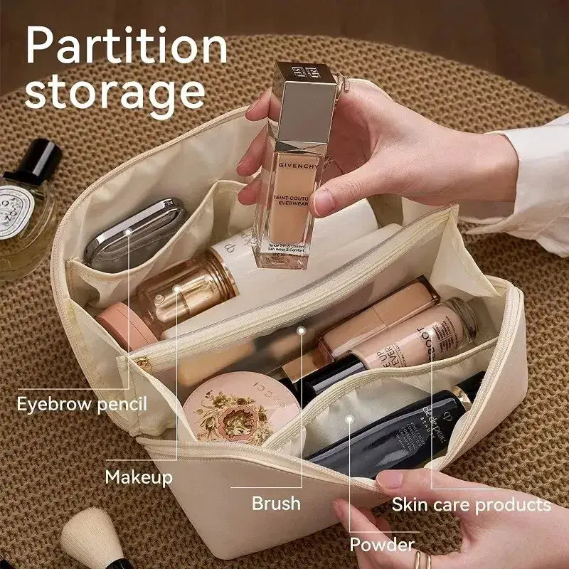1/2-Piece Cosmetics Storage Kit: Spacious Travel Toiletry and Makeup Bag with an Advanced Design for Convenient Cosmetic Organization