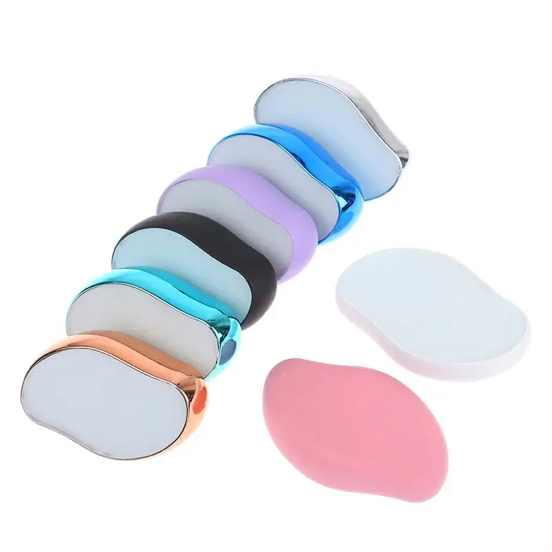 Crystal Hair Removal Eraser: Painless, Safe, and Reusable Depilation Tool Made of Physical Glass for Easy Cleaning and Body Beauty.